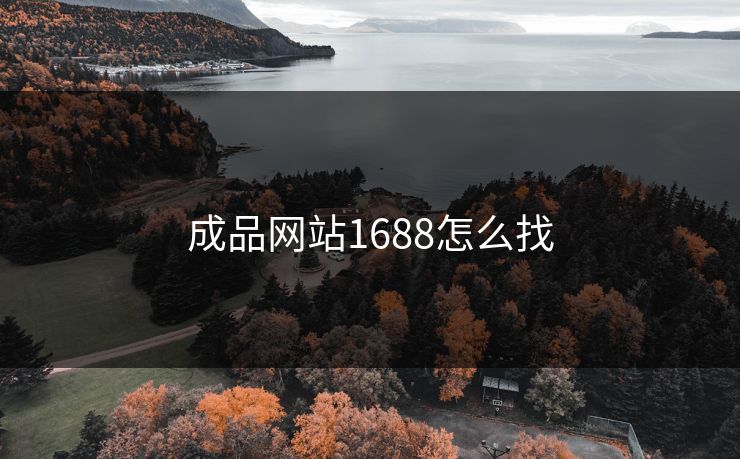 成品网站1688怎么找